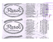 Rasoi Vanaspati (label) Device mark 1675646 Trademark