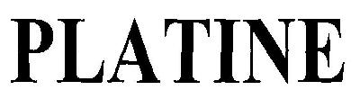 Platine (device) Device mark 2639897 Trademark