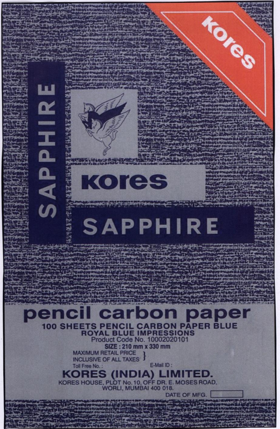 Sapphire Kores Device mark 1833051 Trademark