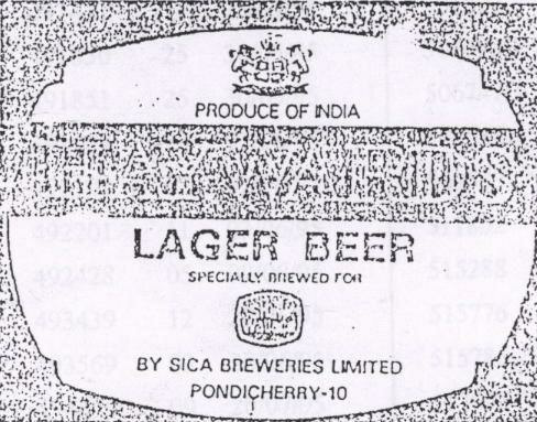 Lager Beer (label) Device mark 436743 Trademark