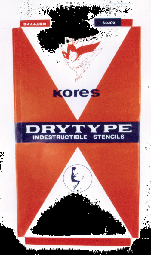 Kores Drytype Indestructible Stencils Device mark 2091323 Trademark