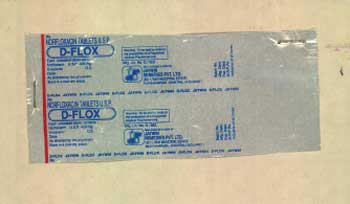 D-flox (label) Device mark 733998 Trademark