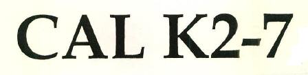 Cal K2-7 Device mark 2774081 Trademark