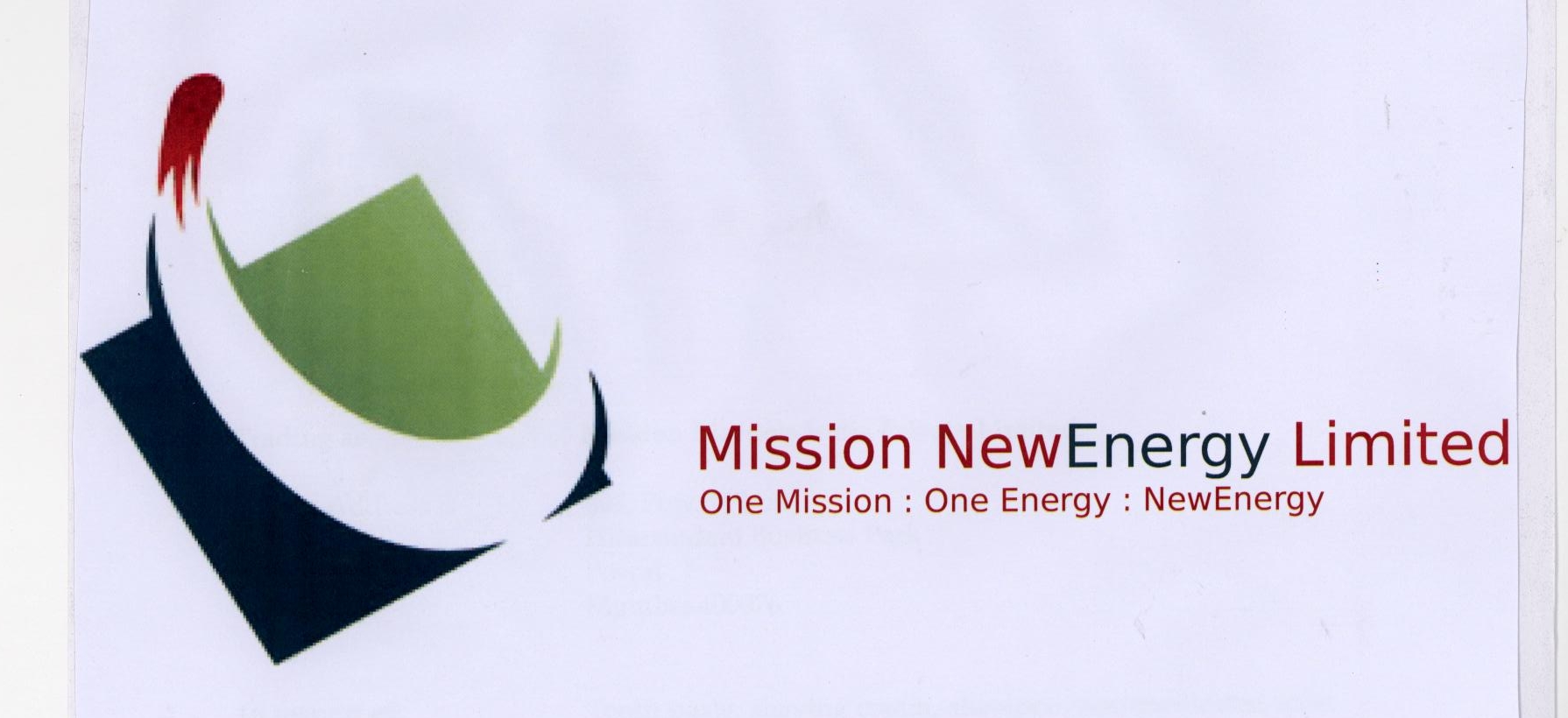 Mission New Energy Limited ( Label ) Device mark 1781007 Trademark