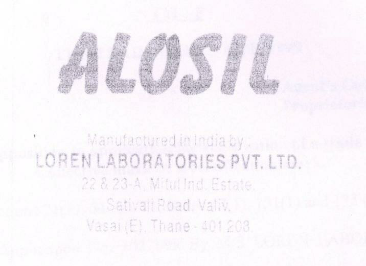 Alosil (device) Device mark 1022098 Trademark