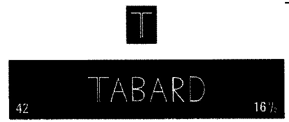 T Tabard (label) Device mark 1774927 Trademark