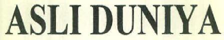 Asli Duniya Device mark 2953452 Trademark