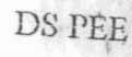 Ds Pee. Device mark 1037105 Trademark