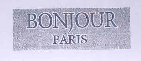 Bonjour Paris (label) Device mark 1771765 Trademark