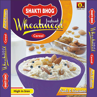 Shakti Bhog Instant Wheatmeal Nuts & Raisins (label) Device mark 2466695 Trademark