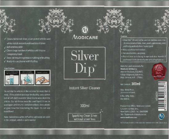 Modicare Silver Dip (label) Device mark 2205088 Trademark