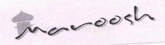Maroosh (special Form Of Writing) Device mark 1581236 Trademark