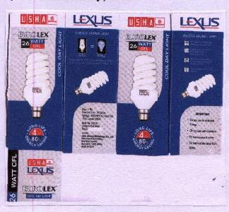 Usha Lexus Cfl With Label Device mark 1603579 Trademark