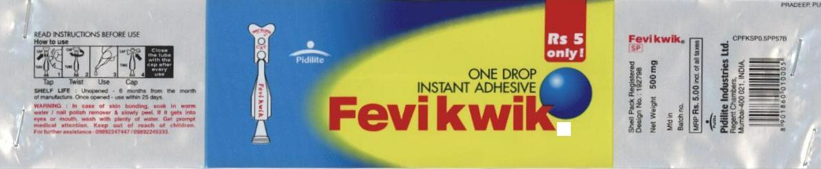 Fevikwik (label) Device mark 1643620 Trademark