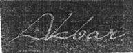 Akbar (label) Device mark 1563132 Trademark