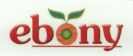 "ebony" With Label Device mark 1728322 Trademark