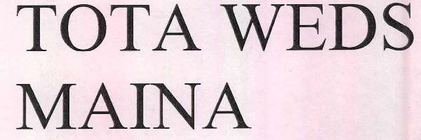 Tota Weds Maina Device mark 2467003 Trademark