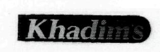 Khadim's Device mark 2582541 Trademark