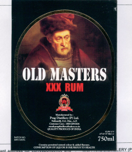 Old Masters Xxx Rum Device mark 2073730 Trademark
