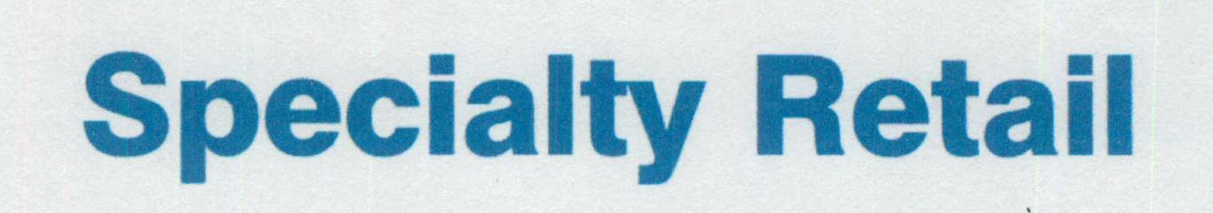 Specilty Retail (letter Written In Special Form) Device mark 1466222 Trademark