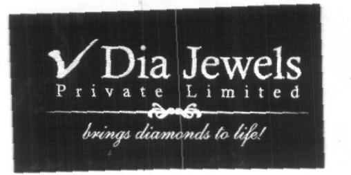 V Dia Jewels (label) Device mark 1613559 Trademark