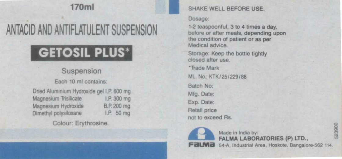 Getosil Plus Device mark 646782 Trademark