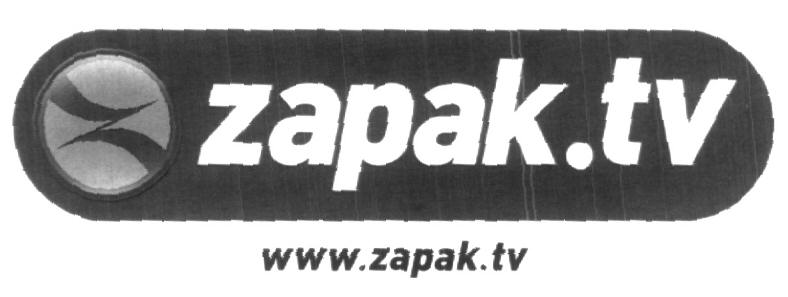 Zapak. Tv (label) Device mark 1598009 Trademark