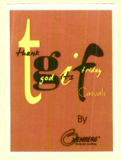 Tgif (label) Device mark 1410669 Trademark