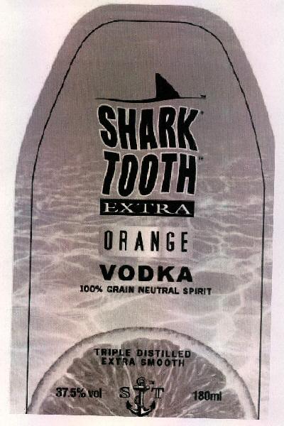 Shark Tooth Orange Label Device mark 1704674 Trademark