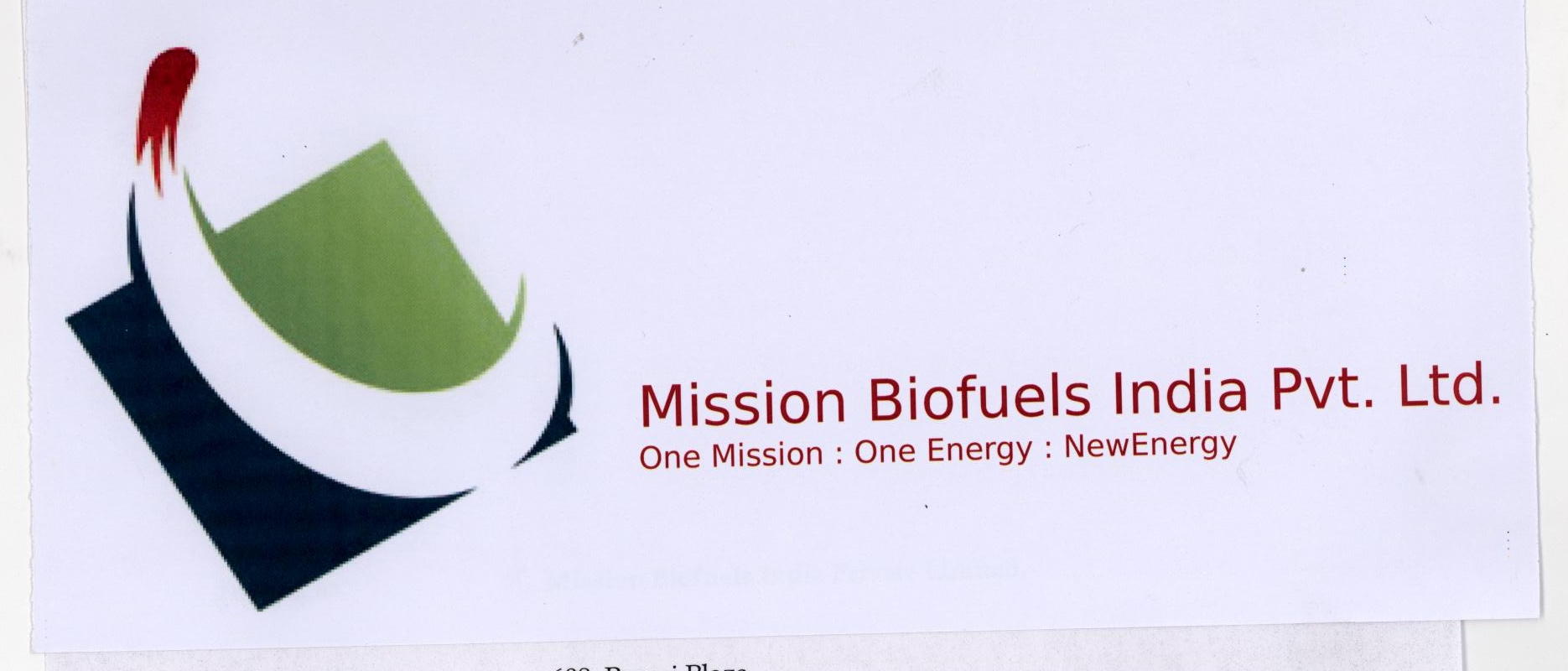 Mission Biofuels India Pvt.ltd ( Label ) Device mark 1781028 Trademark