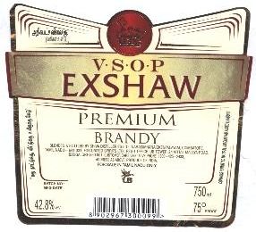 V.s.o.p Exshaw Premium Brandy Device mark 2058659 Trademark