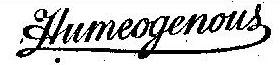 Humeogenous (special Form Of Writing) Device mark 1316 Trademark