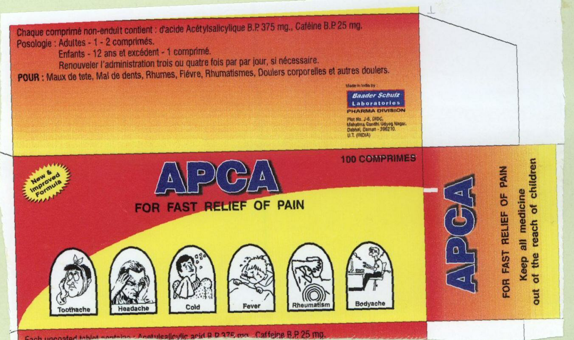 Apca (label) Device mark 1546968 Trademark