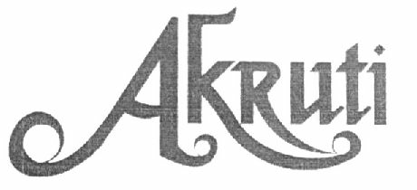 Akruti (special Form Of Writing) Device mark 1446798 Trademark