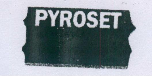 Pyroset Device mark 2006409 Trademark