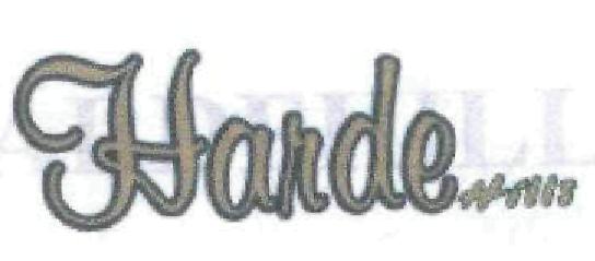 Harde (label) Device mark 1721708 Trademark