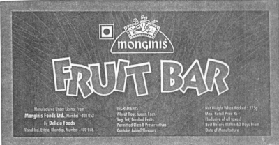 Fruit Bar (label) Device mark 1025050 Trademark