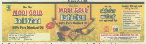 Modi Gold Kachi Ghani (lable) Device mark 2769744 Trademark