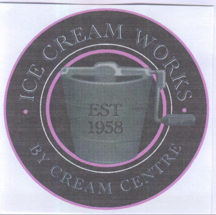 Ice Cream Works By Cream Centre Est 1958 Device mark 2098423 Trademark