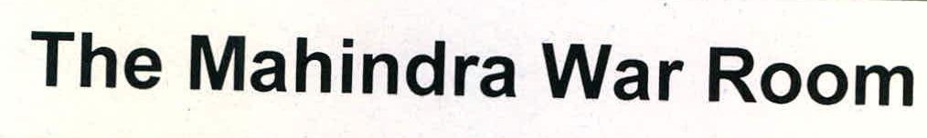 The Mahindra War Room Device mark 2256880 Trademark