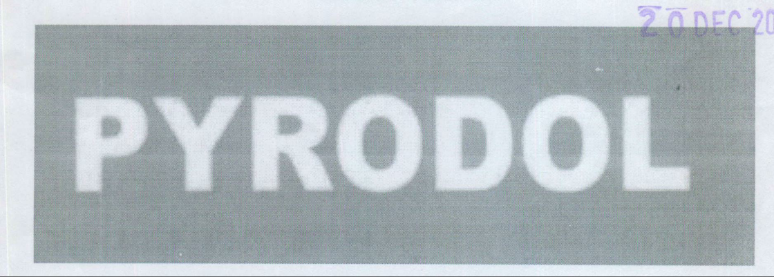 Pyrodol Device mark 2070189 Trademark
