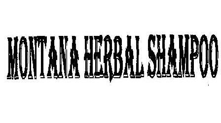 Montana Herbal Shampoo (label) Device mark 2099806 Trademark