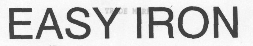 Easy Iron Device mark 848752 Trademark
