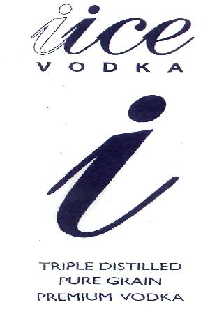 Iice Vodka (lable) Device mark 2169429 Trademark