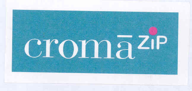 Croma Zip (label) Device mark 1745894 Trademark
