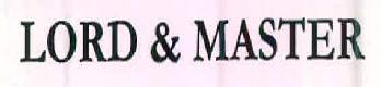 Lord & Master Device mark 2732784 Trademark