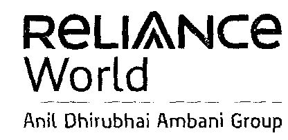 Reliance World (letter Written In Special Form) Device mark 1497787 Trademark