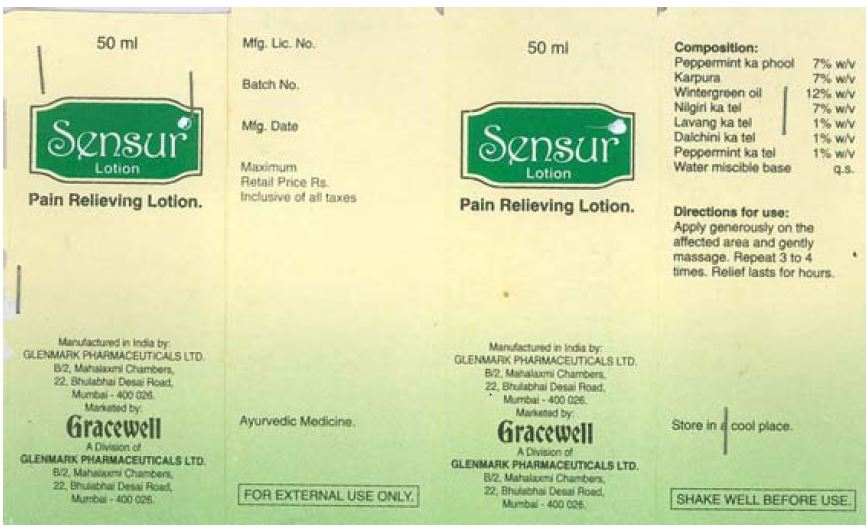 Sensur Lotion 50 Ml Device mark 1049298 Trademark