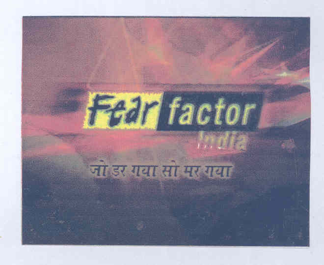 Fear Factor (label) Device mark 1713574 Trademark