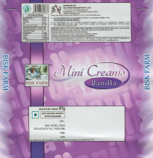 Mini Creams (vanilla) Device mark 2004906 Trademark